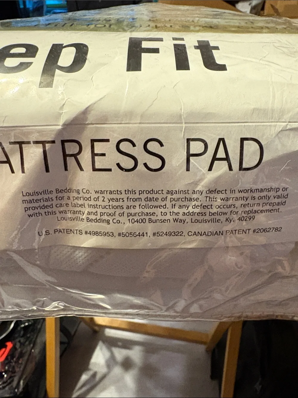 Deep Fit Full Mattress Pad - White